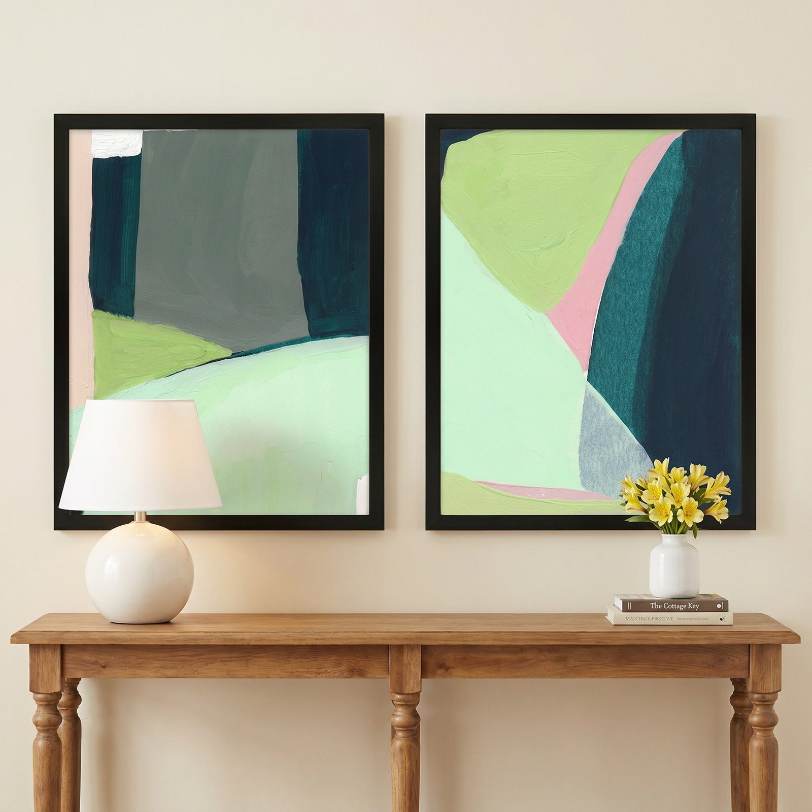 Into the Hills 2-Piece Print Set, 24" W x 30" H, Black Framed