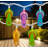10-Count Summer Flip Flop Novelty String Christmas Light Set 7.25ft White Wire