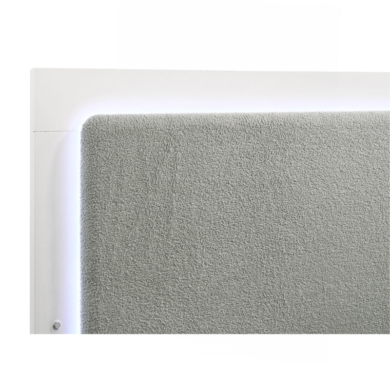 Ensemble de chambre avec très grand lit 4 pièces blanc, Blanc noir, Grand lit