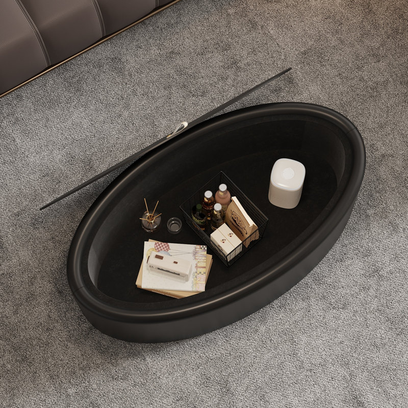 Oval Hidden Storage Coffee Table