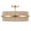 Plafonnier cylindrique semi-encastré 3 lumières 15,7 po-2062787759-2062787757