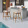 Drennon George Oliver Counter Height Bar Stools Set Of 4 Rattan Chair With Wicker Metal Counter Stools With Back And Footrest Patio Seating Modern Garden Pool Outdoor Barstools