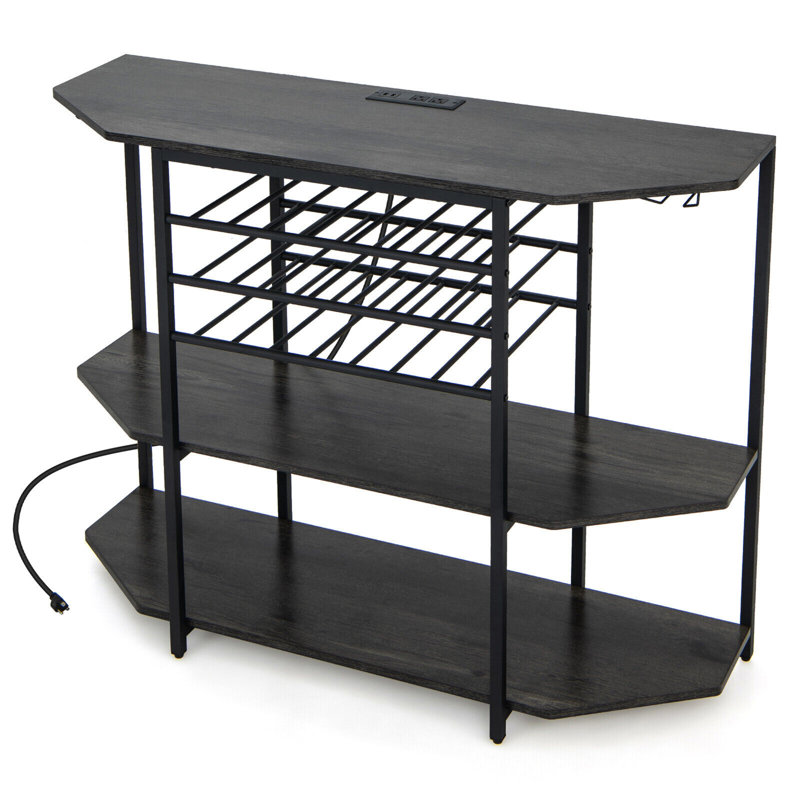Axavier 47.5'' Mini Bar, Brown