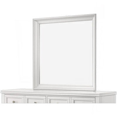 White Square Mirror