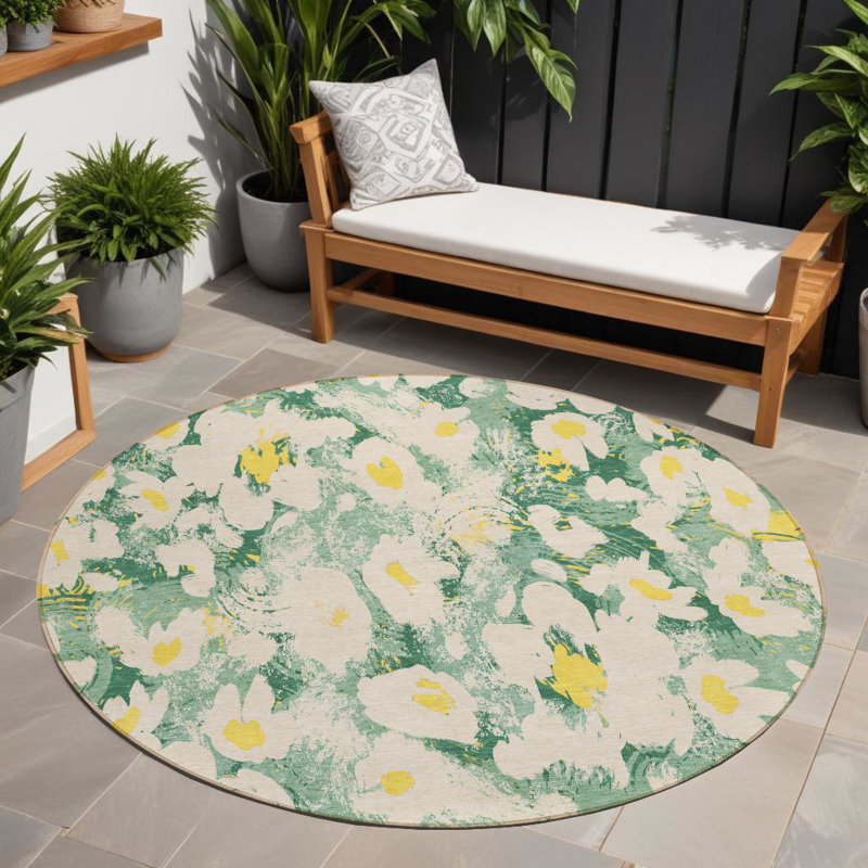 Tapis d'intérieur rond 8 po