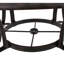 Table de salle à manger d'extérieur en fonte d'aluminium, bronze