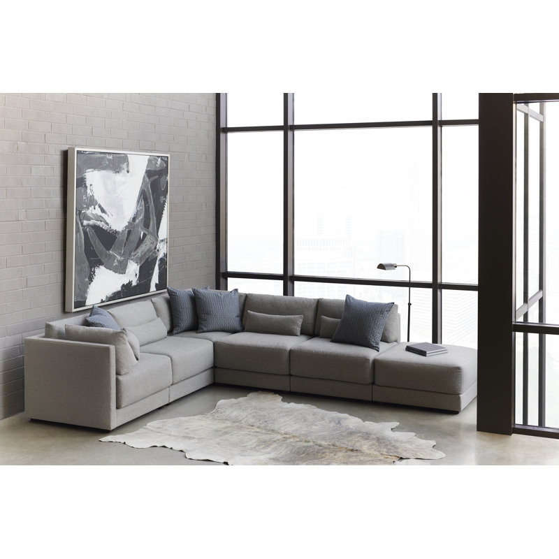 Dove Square Ottoman, Jack Linen 100% Polyester