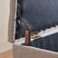 Banc de rangement rembourré 100% lin Heihachi-121254301