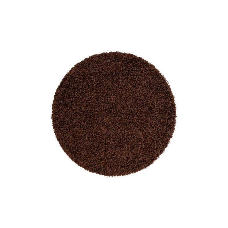 Caputto Performance Indoor Rug, Round 3'1", Chocolate Brown