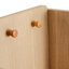 Armoire de rangement moderne en rotin minimaliste