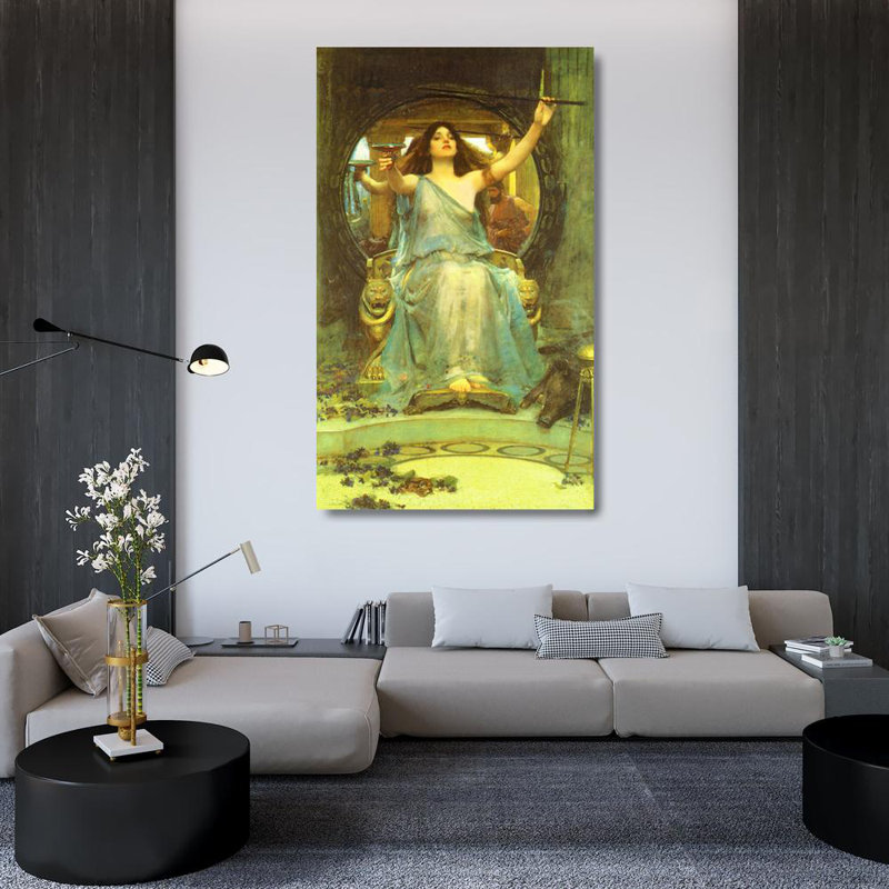 Circé offrant la coupe à Ulysses, vers 1891, 48" H x 29" W