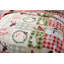  Ensemble de courtepointe réversible en microfibre beige et rouge de trois articles-1216595216