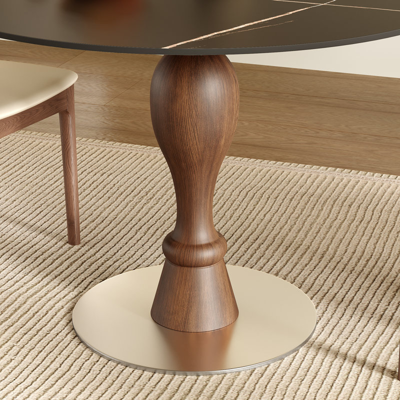 Ensemble de chaises bistro 39 "/ 43" pour 2 à 4 tables de salle à manger coin-repas avec base en pierre frittée et base en métal