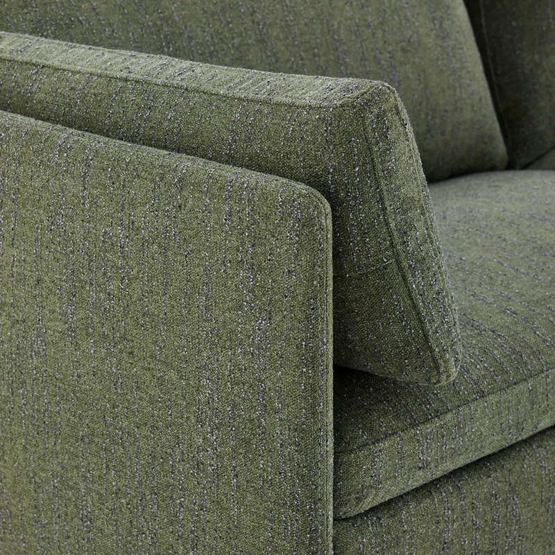 Ensemble de salon 2 pièces Moab, Chenille vert forêt doux