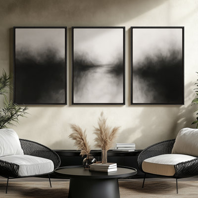 Framed Canvas Wall Art - Vintage Abstract Wall Prints for Bedroom
