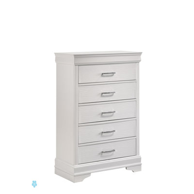 Commode moderne 5 tiroirs en bois