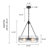 4-Light Modern Classical Water Ripple-like Glass Chanderlia
