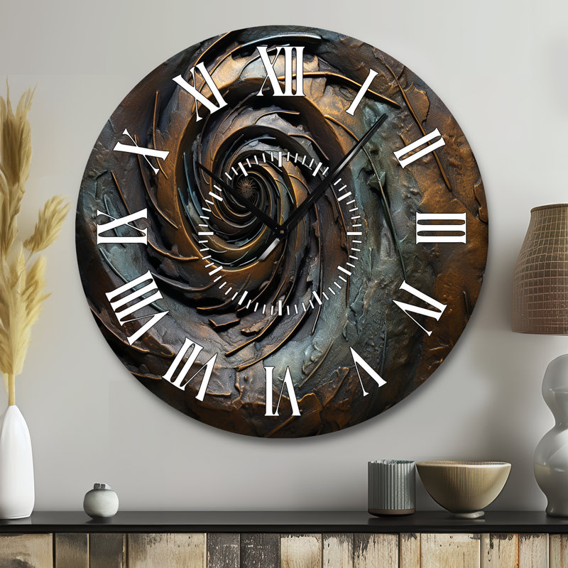 Horloge murale tourbillon bronze, Grand
