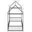Structure de lit en métal avec clôture-1075506272
