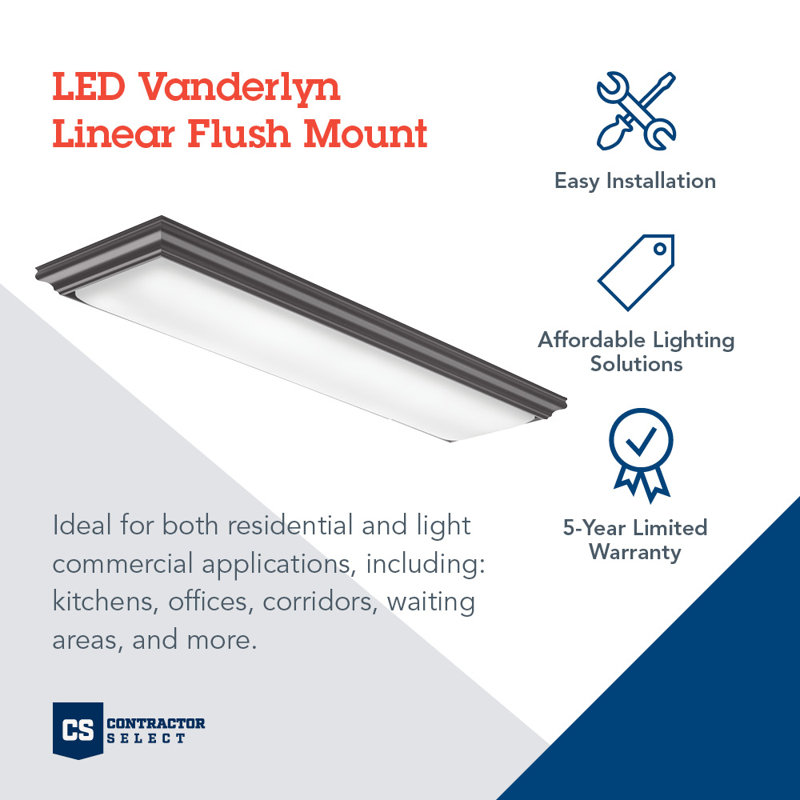 Brown Wood and Glass LED Flush Mount Ceiling Light