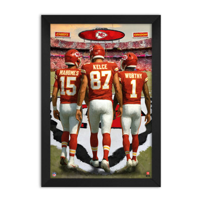 Affiche encadrée 27" x 39" des Chiefs de Kansas City (NFL) - 3 joueurs