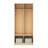 EdQ 2-Section Locker with Bench - Natural-121690185-121690188-121690189