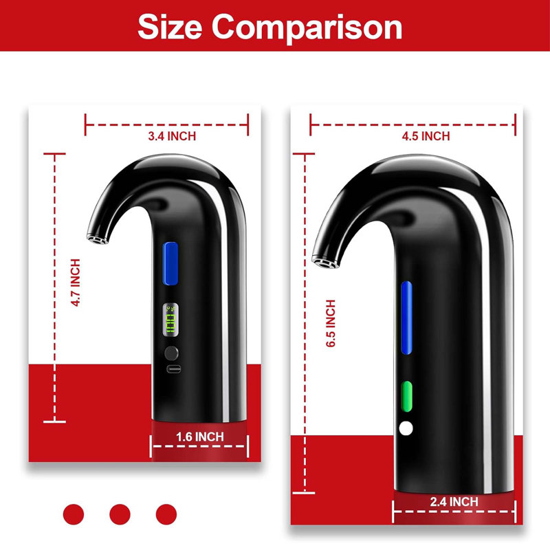 Décanteur et aérateur électrique Onetouch, verseur et distributeur automatique de vin rouge et blanc, noir