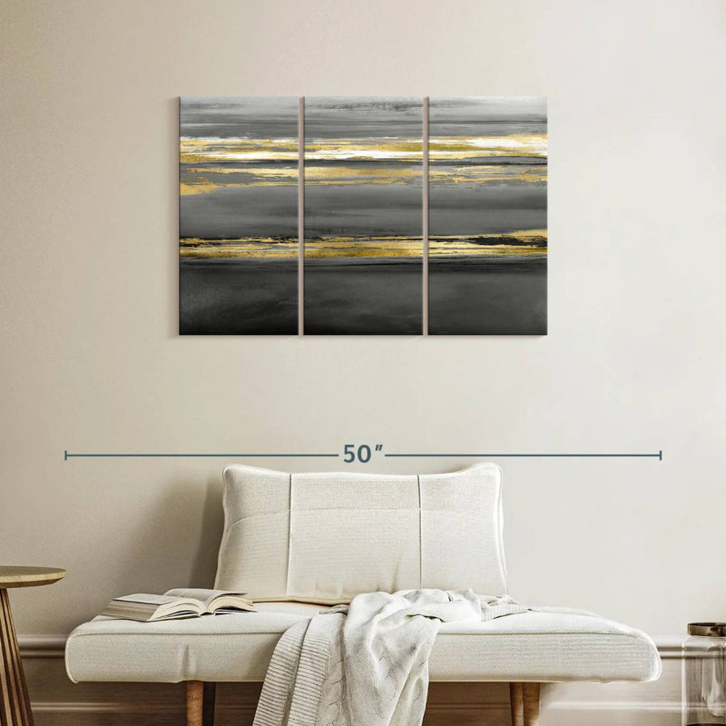 Avery Parallel Lines At Midnight, 24" H x 38" W