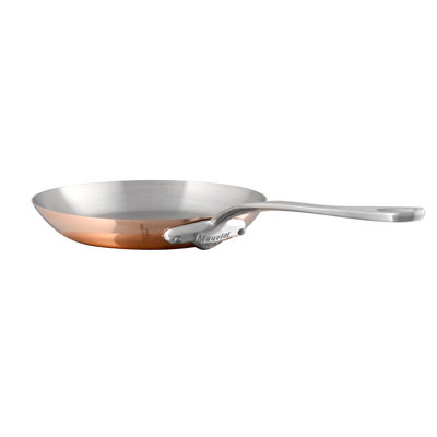 Mauviel 1830 M'3 S Copper Frying Pan With Cast Stainless Steel Handle, 10.2-In