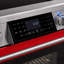 Cuisinière électrique professionnelle de 36 po avec panneau de commande inclinable Kostch, plaque de cuisson à 5 éléments, four à convection véritable de 6,2 pi³, friture à air et auto-nettoyage en rouge-129165305