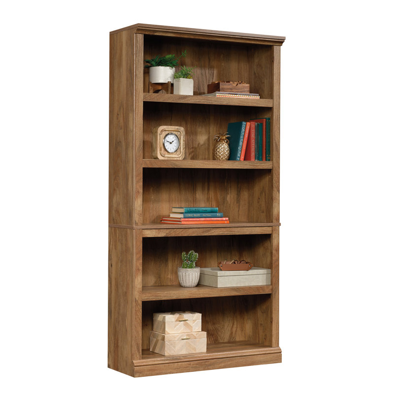 Alexsia Standard Bookcase, Sindoori Mango, 35-1/4”W x 13-1/4”D x 69-3/4”H 