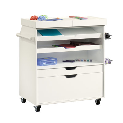 Traditional Craft Cart, White finish
