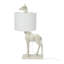 Lampe de table en résine avec abat-jour en lin Lia-41495464