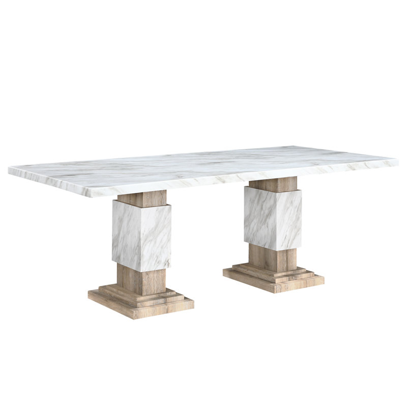STACEYBEIGE/NATURAL DINING TABLE SET