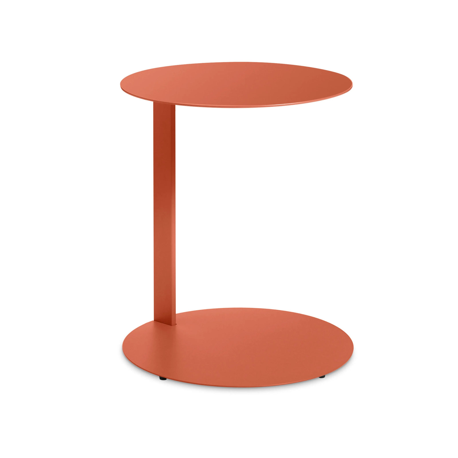 Note End Table, Tomato, 21.8" H x 16" W x 16" D
