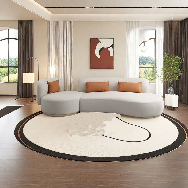 Canapé rond princesse, H 30,31 po x l 118,11 po x P 39,37 po, 4