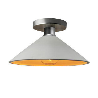 Single Light Ceramic Semi Flush Mount