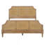 Grand lit plateforme tissé Cane
