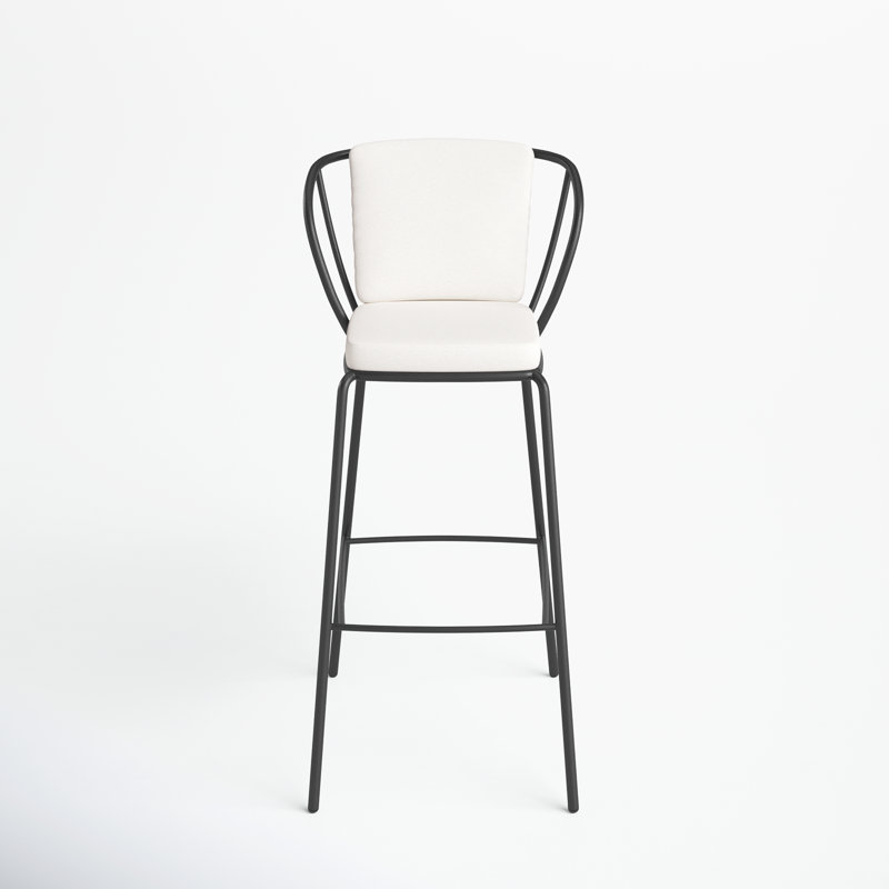 Malti 43'' Outdoor Bar Stool with Sunbrella® Cushion, 1