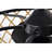 Annas 25 Inch Matte Black And Gold Cage Finish Ceiling Lighted With Remote