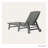 Lakeside POLYWOOD Nautical Chaise with Arms & Wheels-9706120