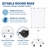 40 x 28 Inch Mobile Magnetic Rolling Whiteboard, Standing Dry Erase Board with Lockable Wheels & Height Adjustable, White for Office Classroom Home-138071569-138071566