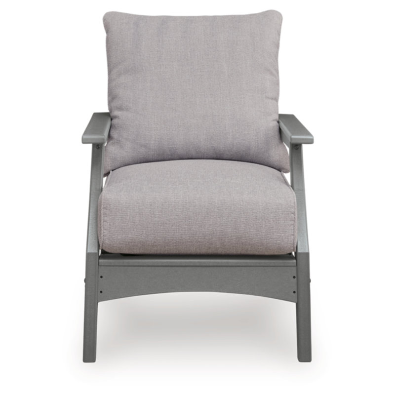 Chaise longue d'extérieur avec coussin Anieya