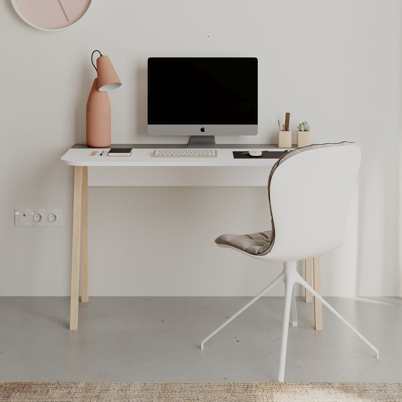 Bureau d'écriture Luton, Gris rétro / blanc