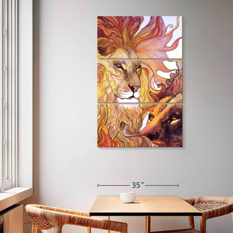Brampt Lion King Spirit, 65" H x 42" W