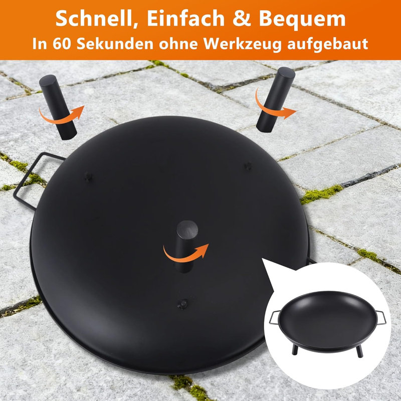 68cm Round Fire Pit Stand