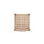 Ensemble repas 5 pièces en bois d'acacia avec osier tissé à la main Capri-125585654