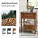 Lashena Traditional 26" Tall Solid Wood End Table with Extendable Tray and Built-in Charging Outlets