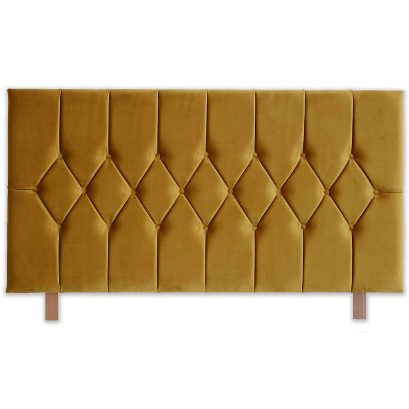 Linda Upholstered Headboard, Double (4'6), Blue