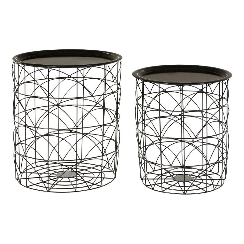 Marren Tray Top Cross Legs Nesting Tables